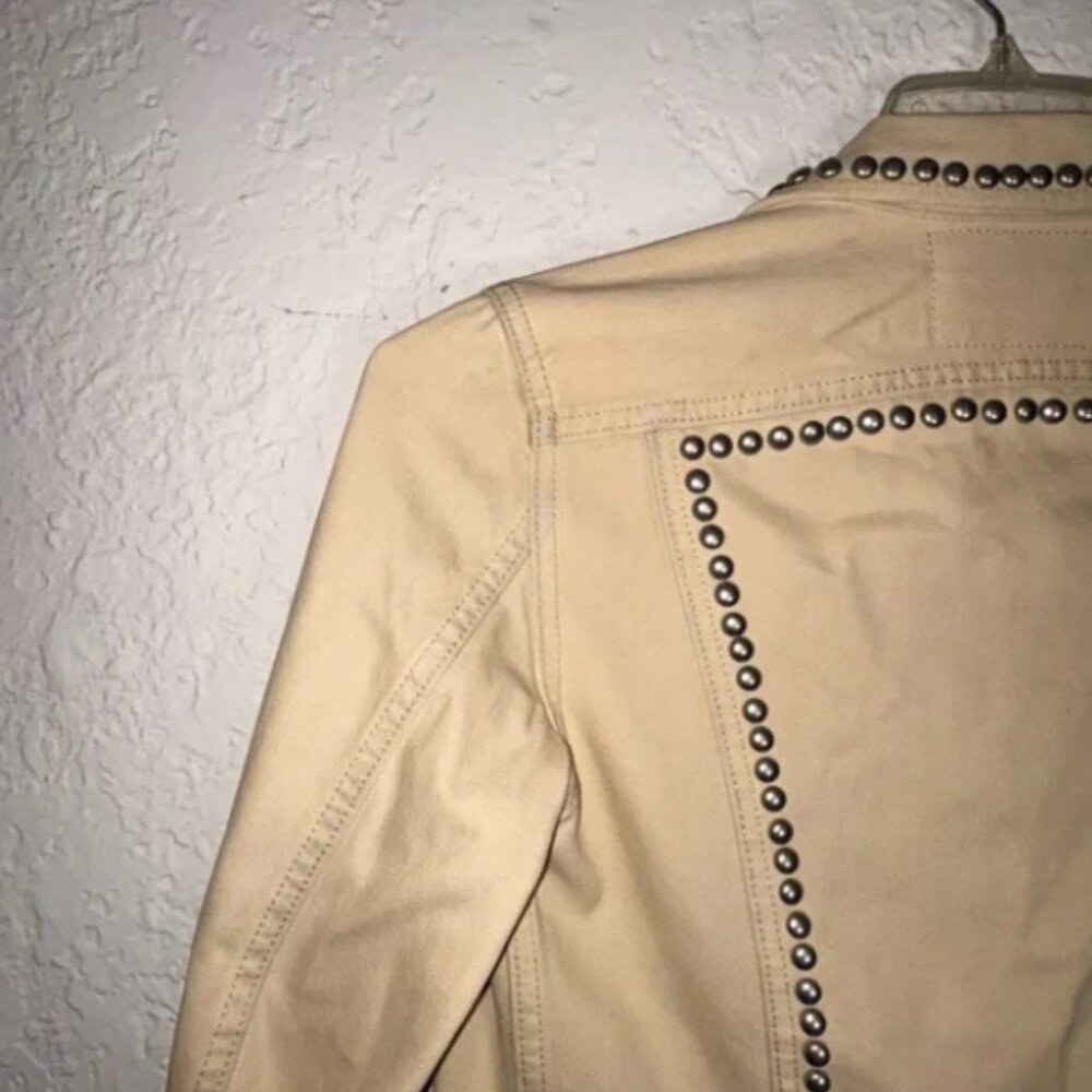 Coach Beige Studded Blazer - image 8